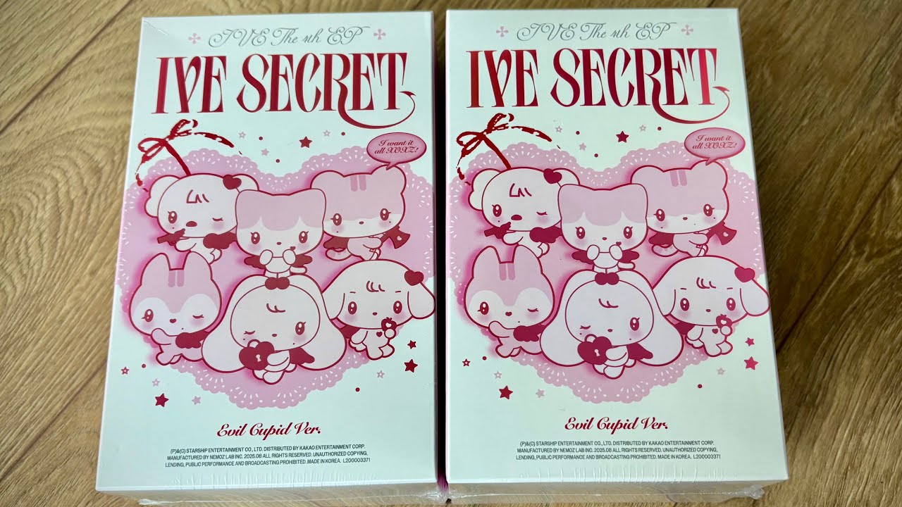 ASMR Unboxing - IVE Secret (Evil Cupid Version) (Whispers, Tapping, Tracing)