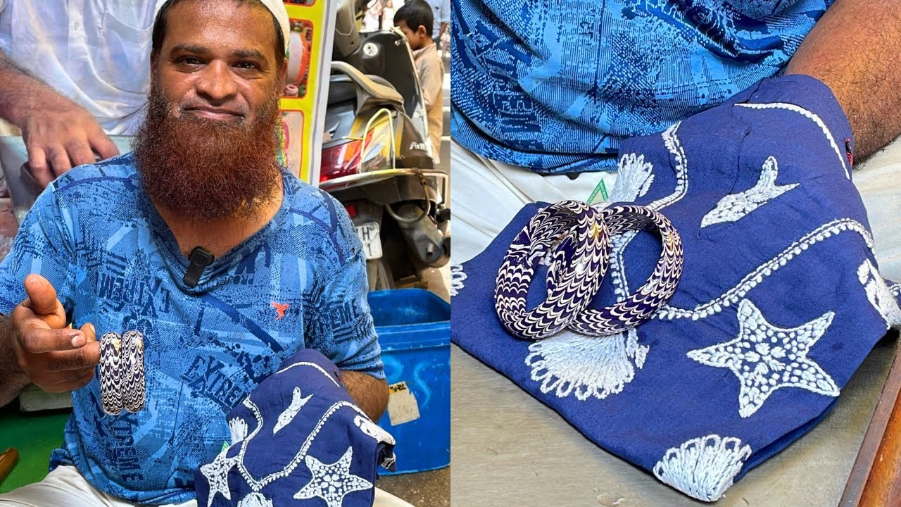 Bhai ki Karigari Ko Salam Hai Kurte ka Maching Lac Kara(Bangle) Bana Diya Amazing Hand Craftsmanship