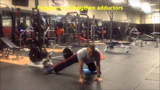 Half Kneeling Adductor Mobs Warmup