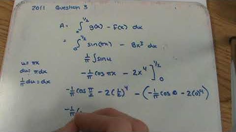 AP Calculus AB 2011 FRQ Question 3