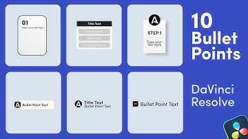 Bullet Points Pack for Davinci Resolve