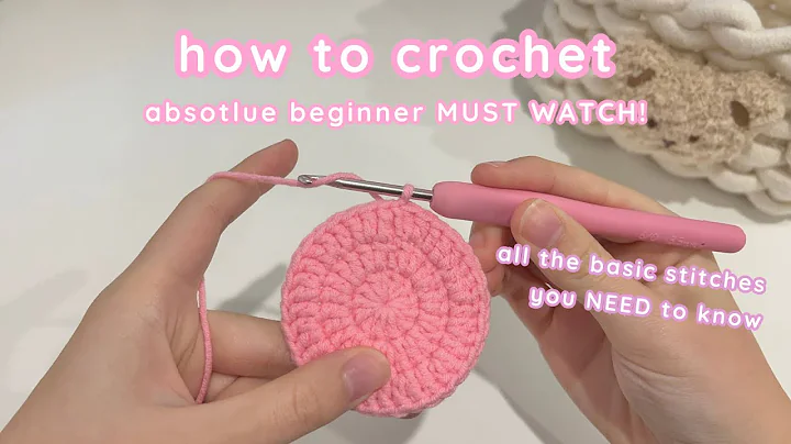 how to crochet for absolute beginners ✧.*crochet basic stitches-magic ring, single crochet etc.