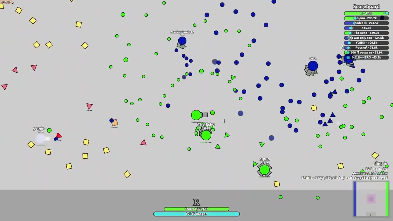 Diep.io | 1.32m Ranger 2tdm