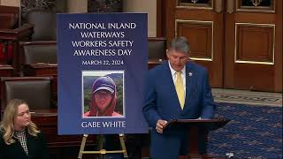 Manchin Honors Gabe White on the Senate Floor