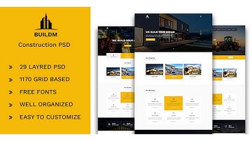 Buildm - Construction PSD Template | Themeforest Website Templates and Themes