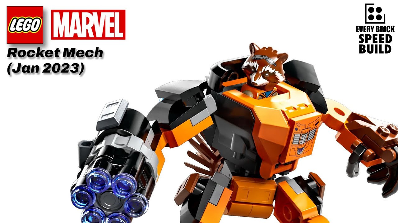 LEGO Avengers Rocket Mech Armor - 76243 Speed Build - YouTube