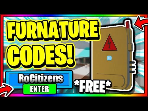 All New Secret Op Working Codes New Furniture Update Roblox Rocitizens Youtube - rocitizens placement update roblox