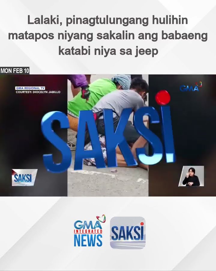 Lalaki, pinagtulungang hulihin matapos niyang sakalin ang babaeng katabi niya sa jeep | Saksi