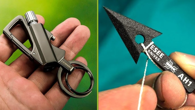 Mini Knife Sharpener, Mini Pocket Stone Grinder Sharpener with Keychain  Knife Sharpening Tool