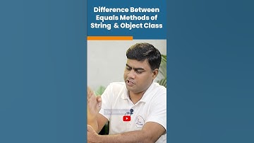 Java Interview Question | Equals Methods of String & Object Class | #shorts #kiransir