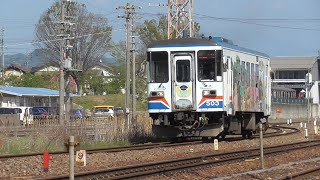 長良川鉄道　ナガラ200形　201号　美濃太田駅発車