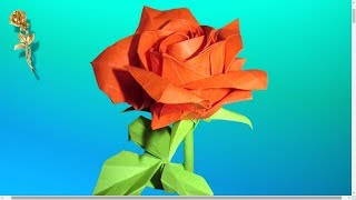 Origami : Rose  Pentagone. Part 1. Corolle.