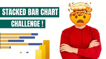 How to create Stacked Bar Chart with absolute and Percentage values in Power BI? #powerbi #data