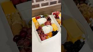 How I made my charcuterie boards for my baby shower with letters from Hobby Lobby