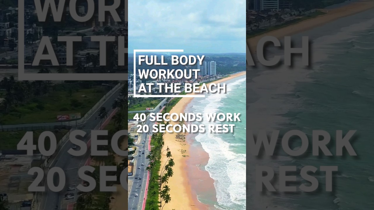 Bodyweight only beach workout in Brazil 🇧🇷 💪 