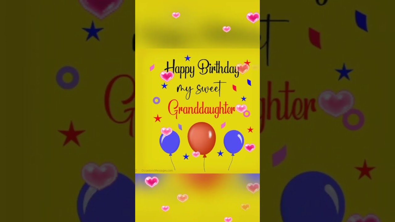Happy birthday to my granddaughter status 