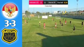 Highlights •Timnas Indonesia U20 VS Baerum SK 3-3 • Hasil Uji Coba Timnas U20 Turki