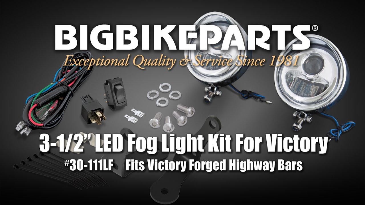 LED Fog Light Kit for Victory with Highway Bars YouTube