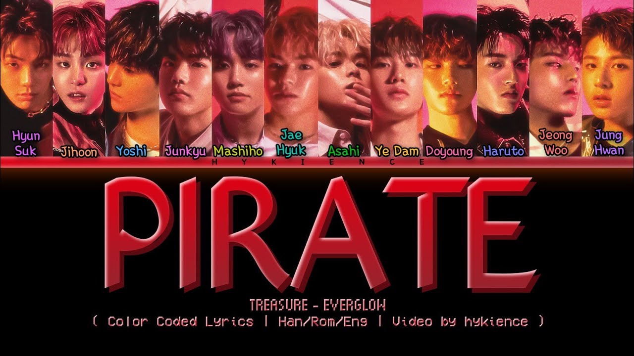 TREASURE 'Pirate' (How Would Color Coded Lyrics) YouTube