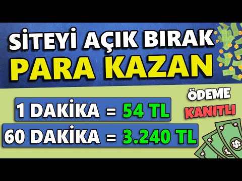 SADECE AÇIK BIRAK $175 / 3.240 TL PARA KAZAN 🤑💰 ( Ödeme Kanıtlı ) - İnternetten Para Kazanma 2022