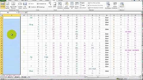 Excel Markbook Tutorial Part I