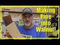 Using Varathane Wood Stains and Conditioners | Turning Pine into Walnut | 2021/34