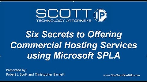 Six Secrets to Offering Commercial Hosting Services using Microsoft SPLA