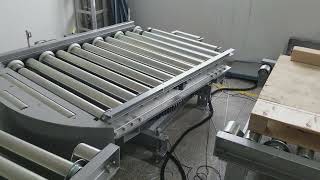 90° Transfer Turning Turntable with Roller Conveyors for Panels