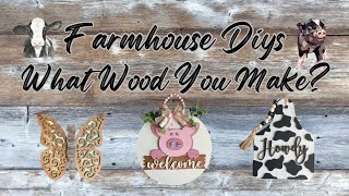 *EASY* Farmhouse DIYs/ Rustic Farmhouse Decor/ What Wood You Make/ Farmhouse Decor/