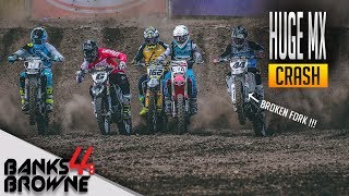 HUGE MOTOCROSS CRASH AT PRESTON DOCKS MX NATIONALS - (2018) VLOG 6