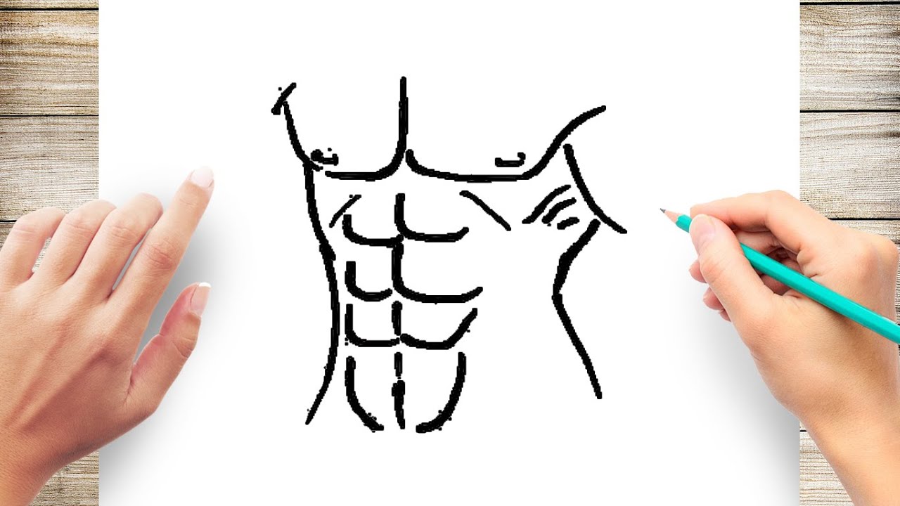 How to Draw Abs - YouTube