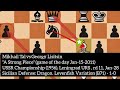Mikhail Tal vs Georgy Lisitsin"A Strong Piece" (game of the day Jan-15-2011)USSR Championship (1-0)