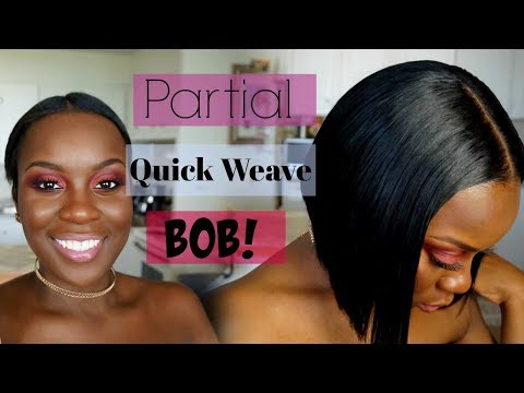 Quick Weave Bob Cut On Short Hair Using Sasha By Outre Youtube