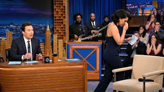 Jimmy Fallon SPEECHLESS When Raye Suddenly Walks Off Stage After Reading This Note