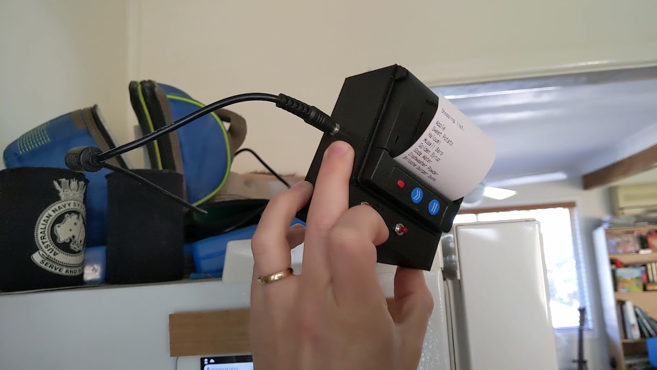 Shopping list receipt printer done!