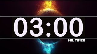 3 Minute Timer with Epic Music! Countdown Clock 3 Minutes, High Energy, Kids Timer HD!