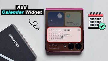 How To Add Calendar Widget On Samsung Galaxy Z Flip 7 Cover Screen