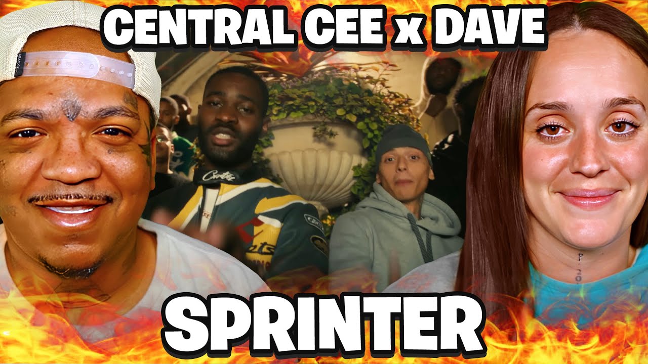 Americans React to CENTRAL CEE x DAVE - SPRINTER for the FIRST TIME!