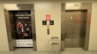 SLOW Scenic KONE Hydraulic Elevators in 14th & Avery Garage at UNL