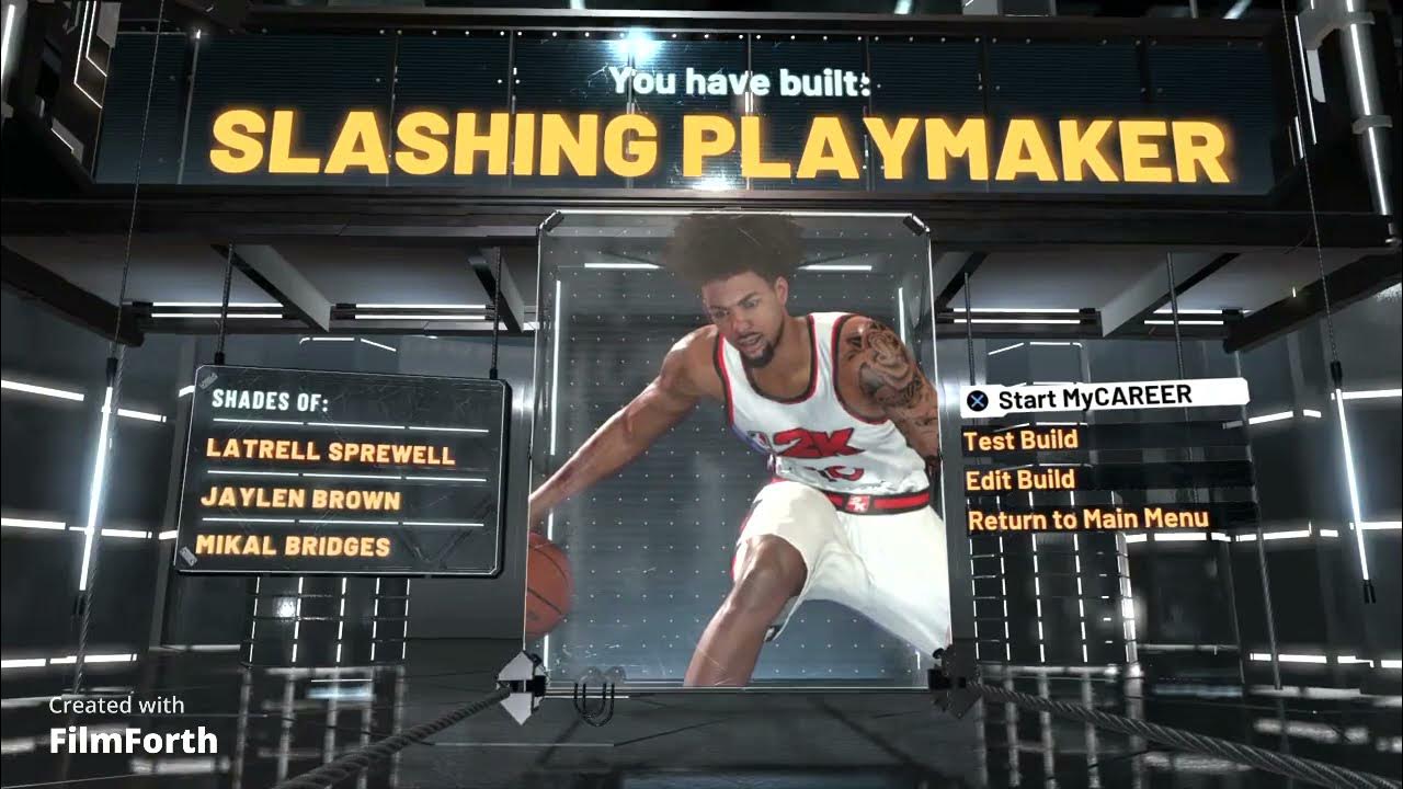 Best "Slashing Playmaker" Small Forward Build In NBA 2K22, Current Gen