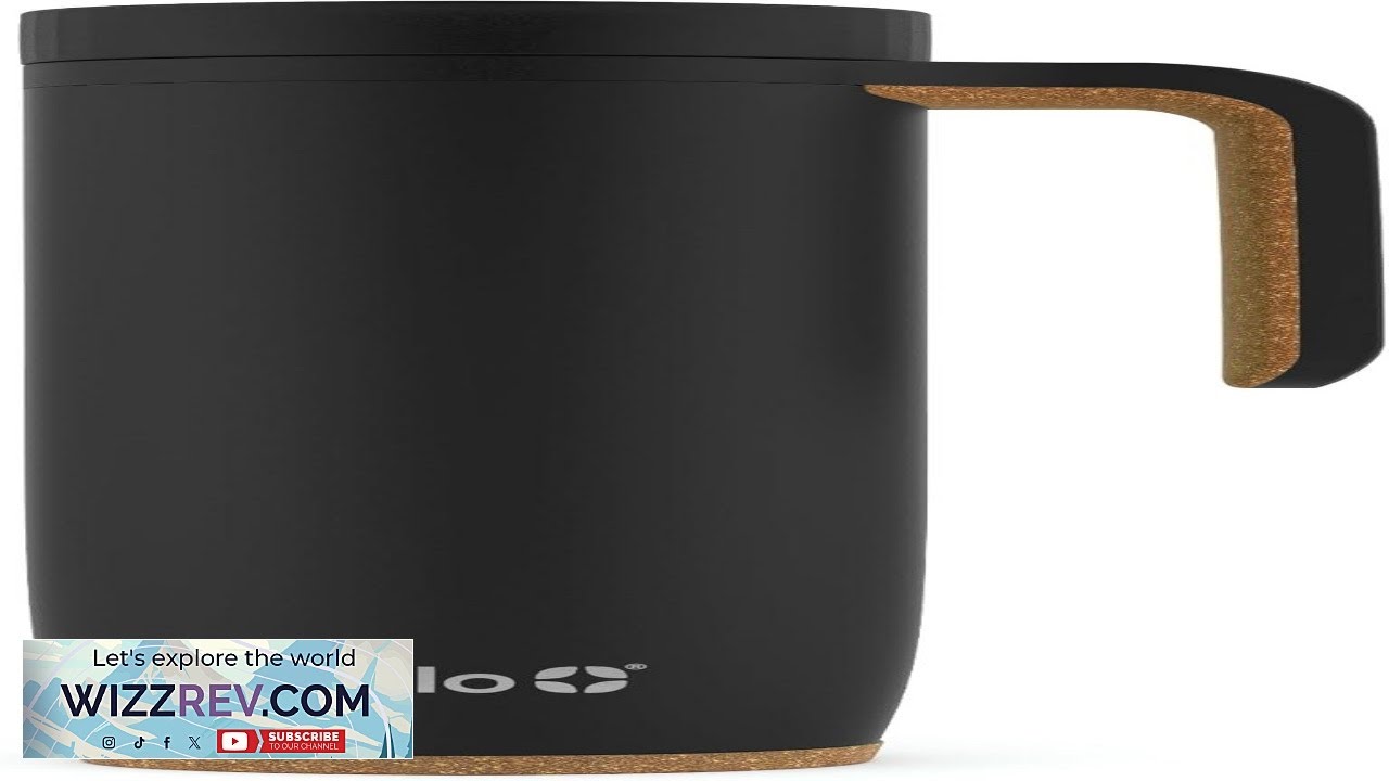 Ello Magnet 18oz Vacuum Insulated Stainless Steel Travel Mug with Side Handle