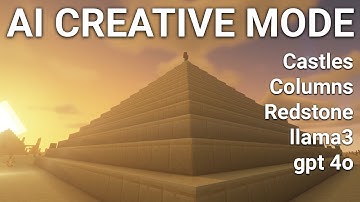 AI Builds in Creative Mode | Mindcraft