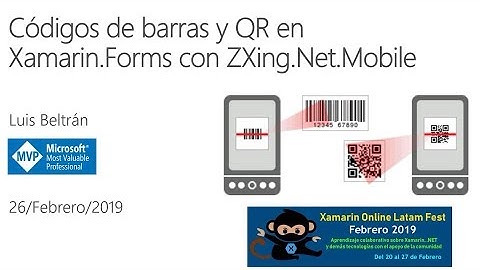 03 Códigos de barras y QR en Xamarin Forms con ZXing Net Mobile