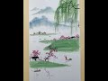 Once winter is gone, spring flowers bloom. #creative inspiration #Yile calligraphy and painting