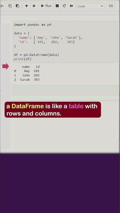 Pandas DataFrames Python - YouTube