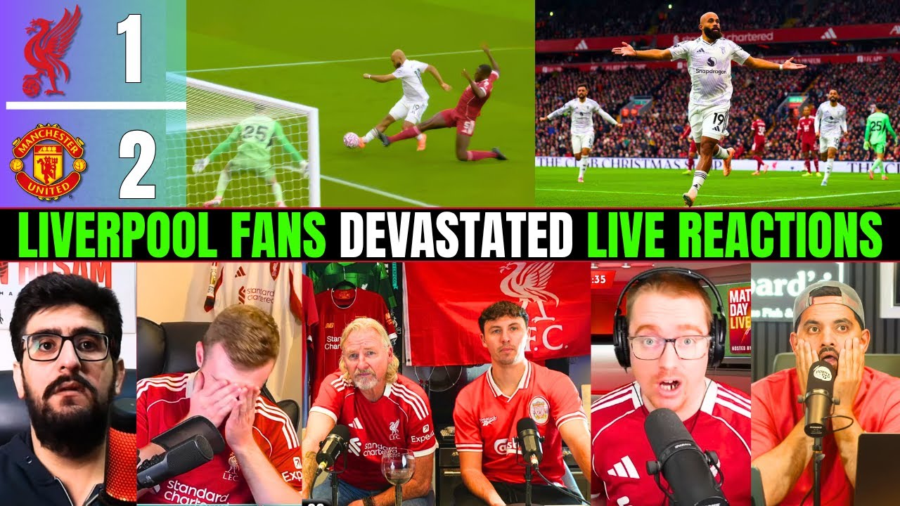 LIVERPOOL FANS DEVASTATED 😫 Reactions to Liverpool 1-2 ManUnited | Premier League Fan Reactions