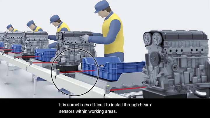 OMRON E3AS Photoelectric Sensors | Flexible design for Automotive Industry with no reflectors