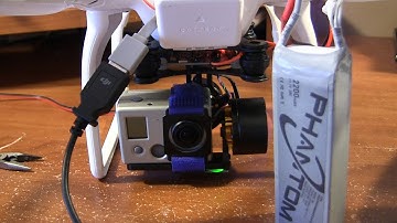 Setting up pitch and power supply of Ebay Gimbal for the DJI Phantom