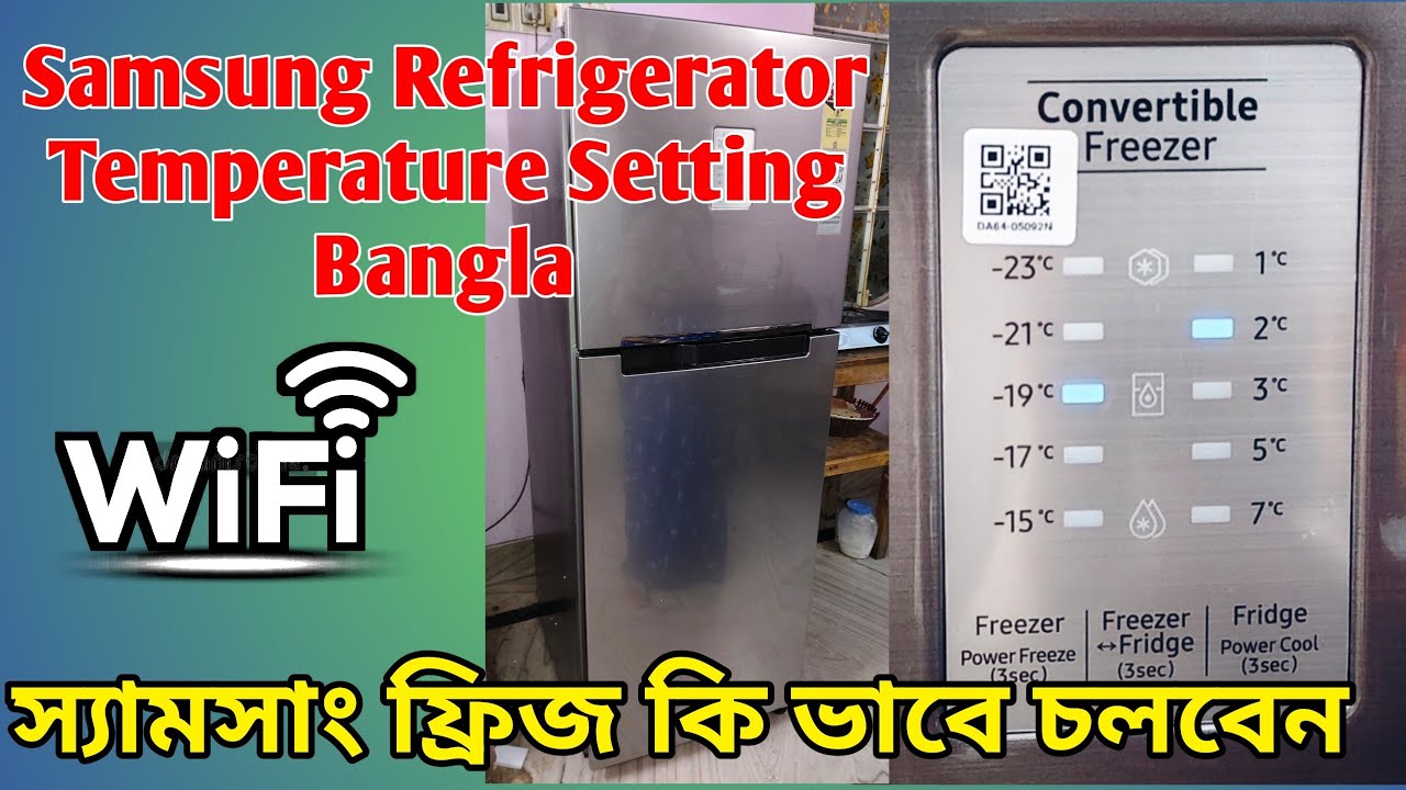 How to Set Temperature of Samsung Convertible Refrigerator Bangla ...