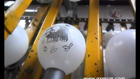 balloon screen automatic printing machine fast print 5 color